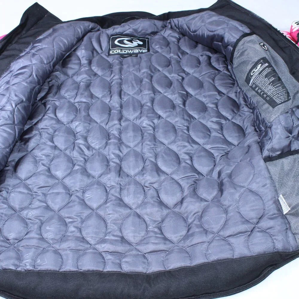 Coldwave Ladies Snowmobile Jacket Pink Black White Splatter Print Size SM - Picture 5 of 15